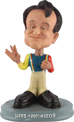 

Wowheads Robin Williams Hollywood Bobbleheads, Resin 7 inches(Beige)