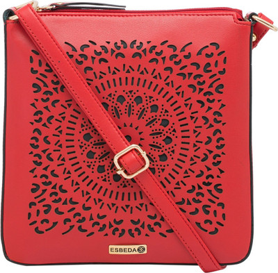 

ESBEDA Women Casual Red PU Sling Bag