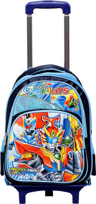 

HSR Blue 3D Design Children's Trolley Bag Small Travel Bag(Blue)