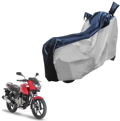 Vheelocityin Two Wheeler Cover for Bajaj(Pulsar 150 DTS-i, Silver, Black)