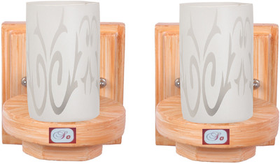 Somil Uplight Wall Lamp Without Bulb(Pack of 2)