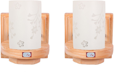 Somil Uplight Wall Lamp Without Bulb(Pack of 2)