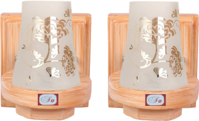 Somil Uplight Wall Lamp Without Bulb(Pack of 2)
