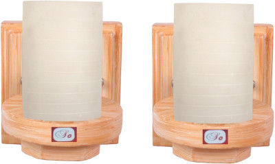 Somil Uplight Wall Lamp Without Bulb(Pack of 2)