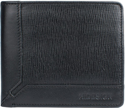 

Hidesign Men Black Genuine Leather Wallet