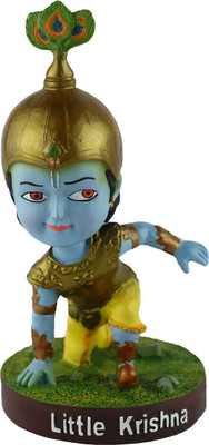 

Wowheads Little Krishna Fight Bobbleheads, Resin, 5 inches(Blue)