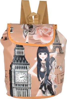 

violet Digital print bag 2.5 L Backpack(Multicolor)