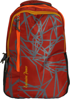 

EXCLUSIVE POWER ( WITH RAIN COVER ) 35 L Backpack(Orange)