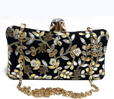 

Arisha kreation Co Party Black Clutch