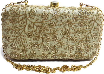 

Arisha kreation Co Party Gold Clutch