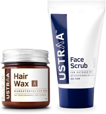 

Ustraa Face Scrub + Hair Wax(Set of 2)