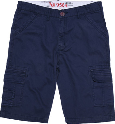 

612 League Short For Boys Casual Solid, Navy