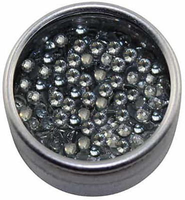 

Ear Lobe & Accessories Rhinestones Decorations Flat Back for Nails Clear Big 6gm(Silver)
