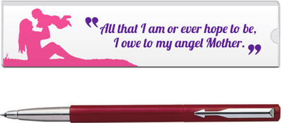 

Parker Vector Std CT Red with Mom Quote-5 Roller Ball Pen