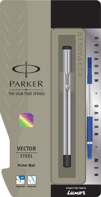 

Parker Vector Stainless Steel CT Roller Ball Pen