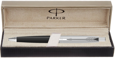 

Parker Aster Shiny Black Chrome Trim Ball Pen