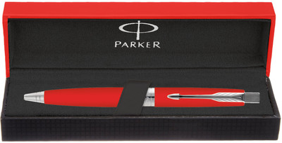 

Parker Aster Red Chrome Trim Ball Pen