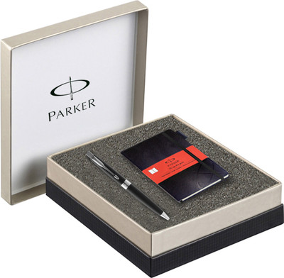 

Parker ASTER LAQ BK CT BP + Notebook Ball Pen