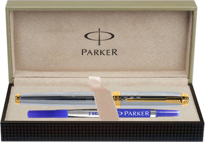 

Parker Ambient Shiny Chrome Chiselled GT Roller Ball Pen