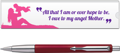 

Parker Vector Std CT (Red) with Mom Quote-5 Ball Pen