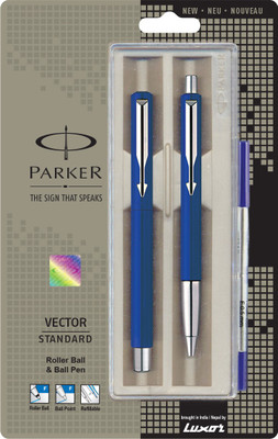 

Parker Vector Stdard CT(Roller Ball+Ball pen) Pen (Blue) Pen Gift Set