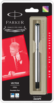 PARKER Vector Stainless Steel Fountain Pen