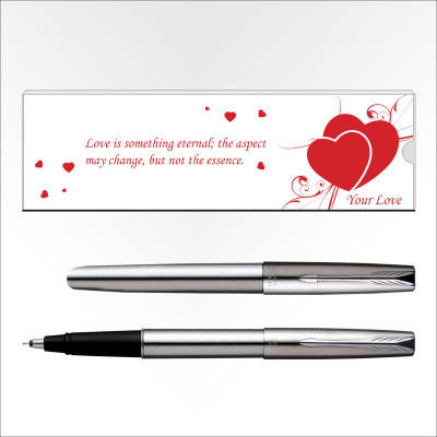 

Parker Frontier Valentine Edition Stainless Steel CT Roller Ball Pen