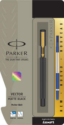 PARKER Vector Matte Black GT Roller Ball Pen