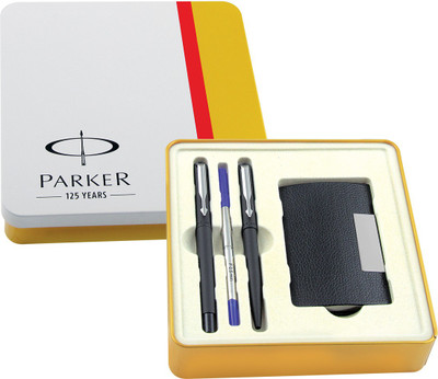

Parker Vector Matte Black RB + BP CT+ card holder Roller Ball Pen