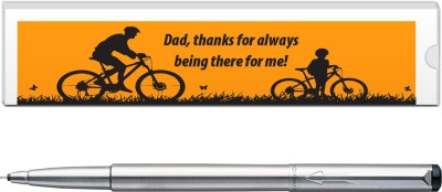 

Parker Vector Stainless Steel CT with Dad Quote-2 Roller Ball Pen