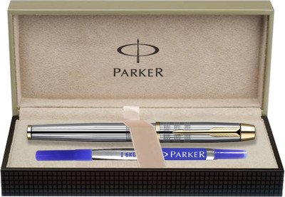

Parker IM Shiny Chrome Chiselled GT Roller Ball Pen