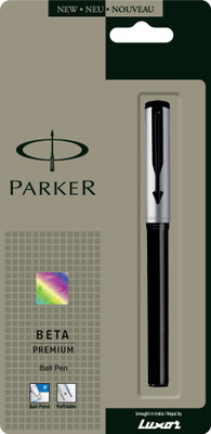 

Parker Beta Premium Silver Ball Pen(Pack of 4)