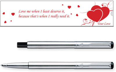 

Parker Vector Valentine Edition Stainless Steel CT Roller Ball Pen