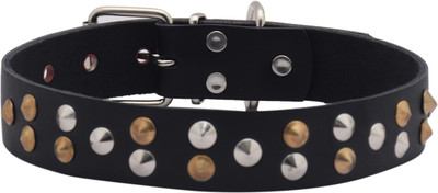 

SRI Spike Studs Dog Collar 1.1. Inch Dog Everyday Collar(, Black