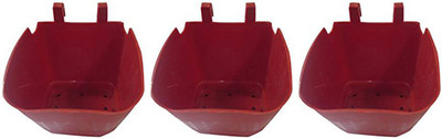 DCS Red Hanging Pot Combo 2 Plant Container Set(Pack of 3, Plastic) available at flipkart for Rs.210