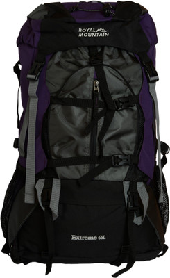 

ROYAL MOUNTAIN 65 L Rucksack - 65 L(Purple, Black), Black;purple