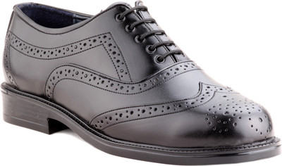 

Zebra Men's FormalLeather Shoe Lace Up For Men(Black