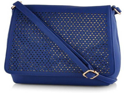 

PEony Girls Casual Blue PU Sling Bag