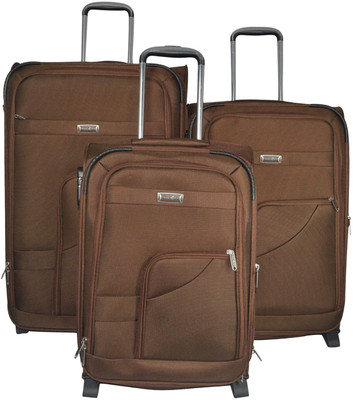 

Take Off Stylish Expandable Check-in Luggage -  inch(Brown