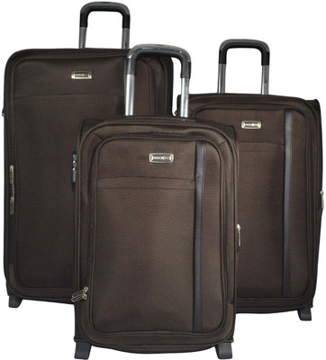 

Take Off Stylish Expandable Check-in Luggage -  inch(Brown