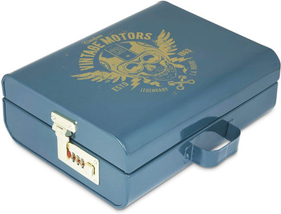 

Elan Metal Trunk(Finish and Fabric Color - AQUA)