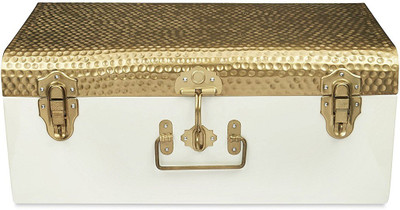

Elan Metal Trunk(Finish and Fabric Color - Off White)