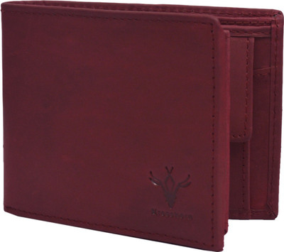 

Krosshorn Men Brown Genuine Leather Wallet(9 Card Slots)