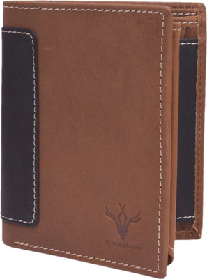 

Krosshorn Men Brown Genuine Leather Wallet(9 Card Slots)