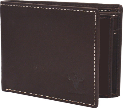 

Krosshorn Men Brown Genuine Leather Wallet(9 Card Slots)