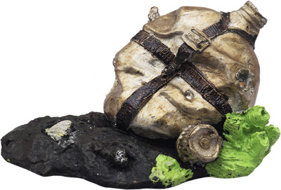 

SRI Aquarium Decorative Sea Cave Ornaments For Fish Tank Laterite Unplanted Substrate(Brown)