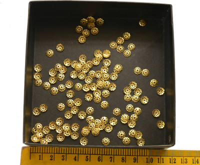 

ecaart Gold Finished Flower Top/Caps For Jhumkas
