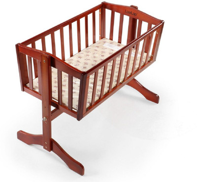 

LuvLap Baby Wooden Cot Baby Bed Rectangular(Wood, Cherry Red)