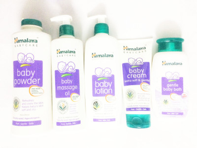 

Himalaya baby powder, baby oil, baby lotion, baby cream, baby bubble bath(White)