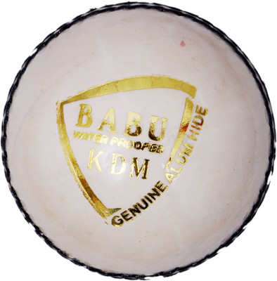 

KDM Sports Babu Cricket Leather Ball(Pack of 3, White)